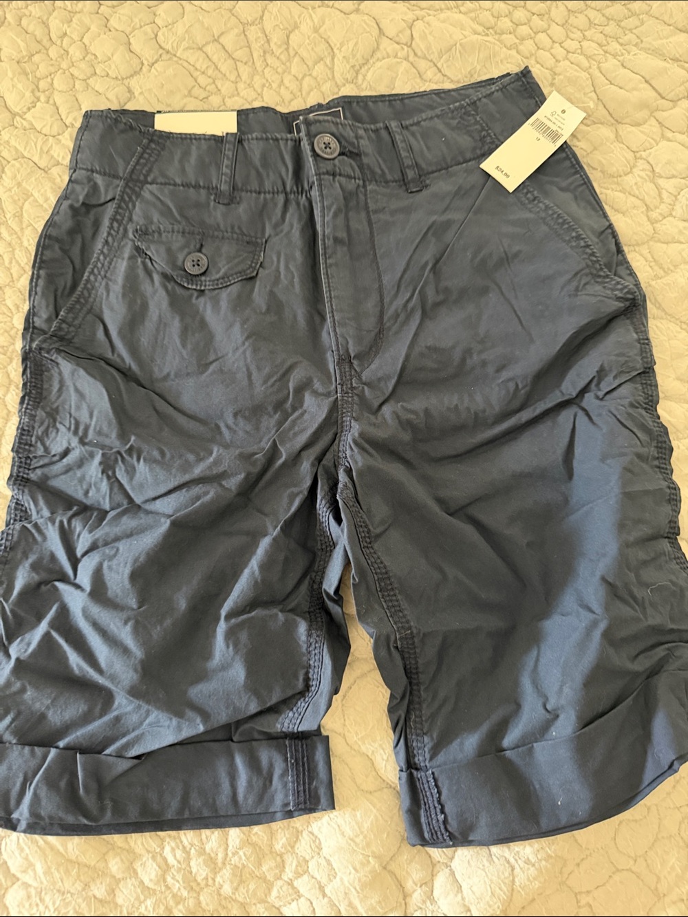 NWT GAP Factory Boys Navy Cargo Shorts